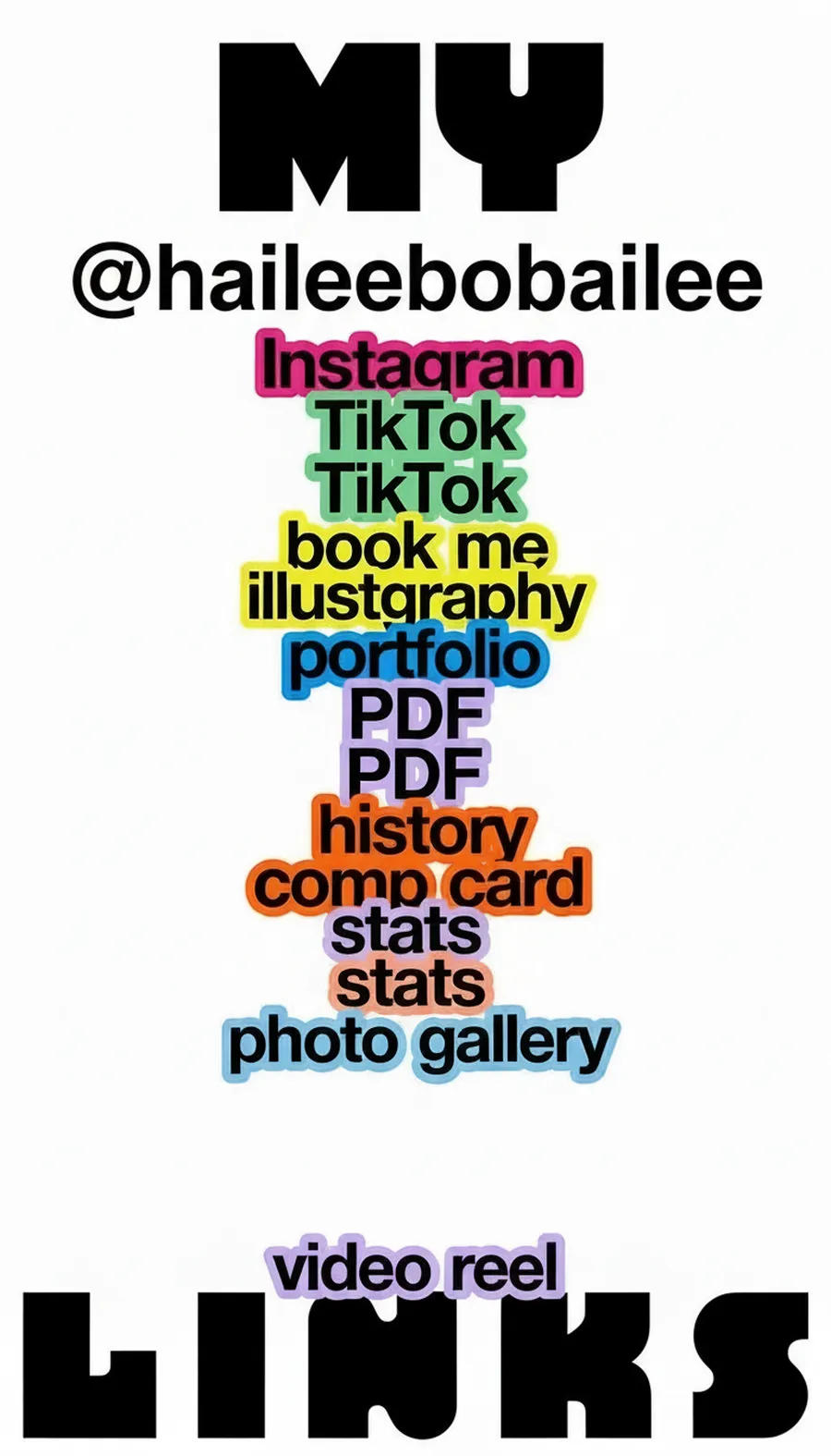 Reference: Sticker word stack