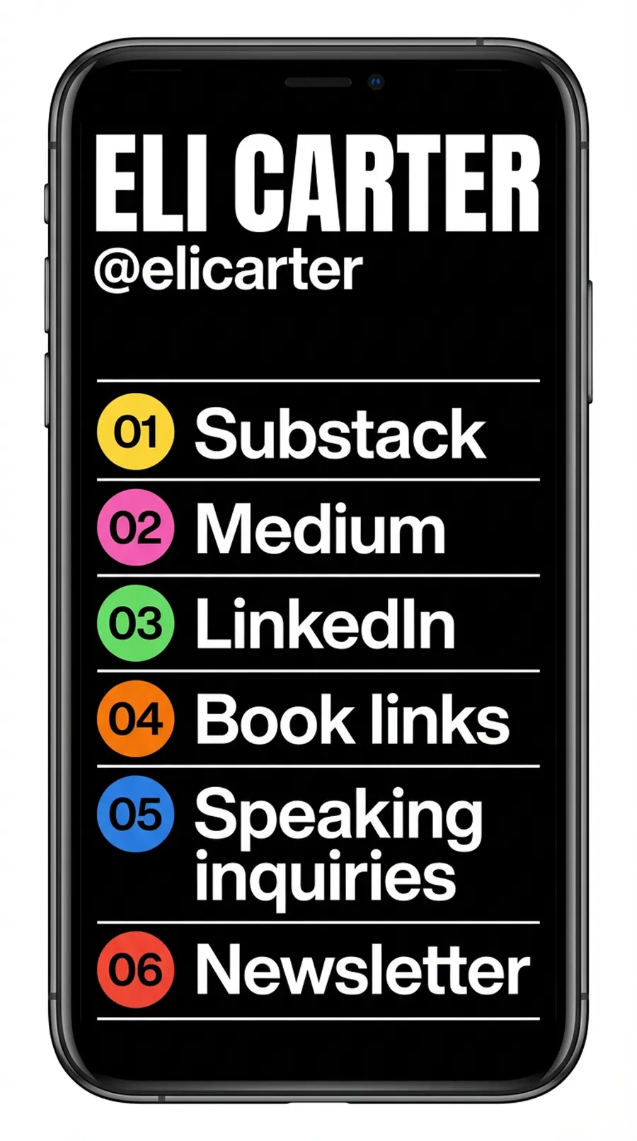 Reference: Numbered list